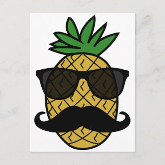 Cartão Postal Abacaxi do hipster