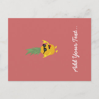 Cartão Postal abacaxi rock'n'roll