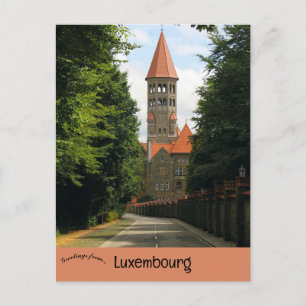 Cartão Postal Abadia de Clervaux Clervaux Luxemburgo