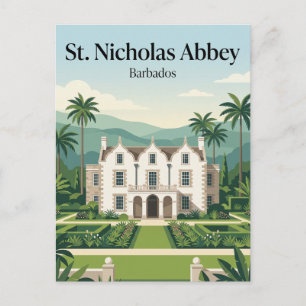 Cartão Postal Abadia de St. Nicholas Barbados
