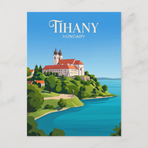 Cartão Postal Abadia de Tihany Hungria