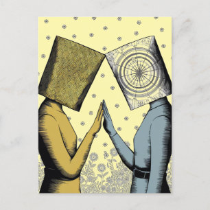 Cartão Postal Abajures na Cabeça