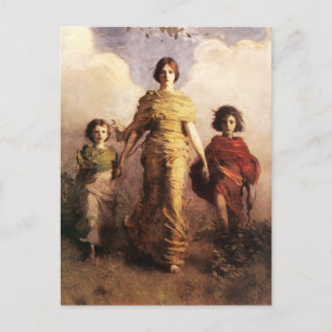Cartão Postal Abbott Handerson Thayer Um Cartão-Eletrônico Vir