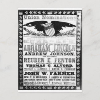 Cartão Postal Abe Lincoln