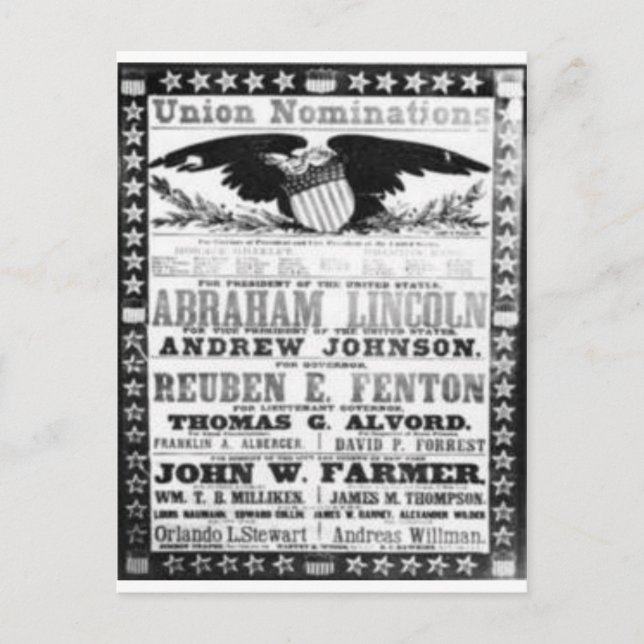 Cartão Postal Abe Lincoln (Frente)