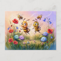 Abejas evitando teias de aranha enquanto procuram 