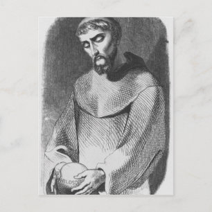 Cartão Postal Abelard como monge no Santo-Gildas-de-Rhuys