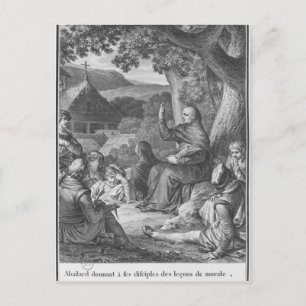 Cartão Postal Abelard lecionando no Champagne deserto