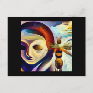 Cartão Postal Abelhas De Animais Espirituosos 2