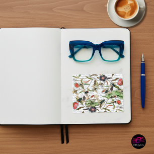 Cartão Postal Abelhas e Flores Francesas Modernas Vintage