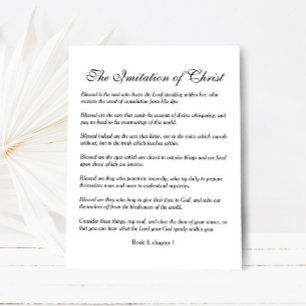 Cartão Postal Abençoada é a alma que ouve o Senhor