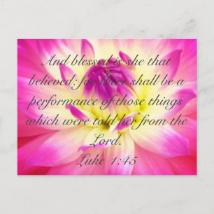Cartão Postal Abençoada É Ela Que Acredita