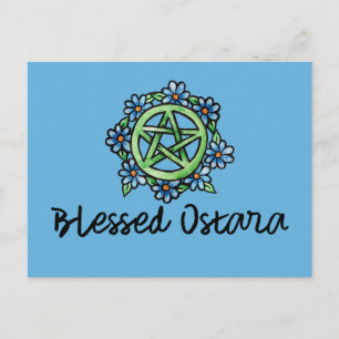 Cartão Postal Abençoada Ostara