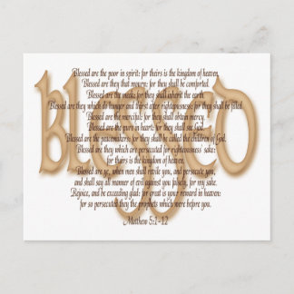 Cartão Postal Abençoado - Beatitudes
