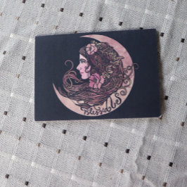Cartão Postal Abençoado Seja Deusa Lua Arte Pagan