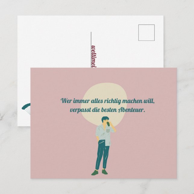 Cartão Postal Abenteuer (Frente/Verso)