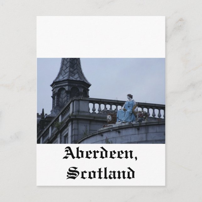 Cartão Postal Aberdeen, Escócia (Frente)