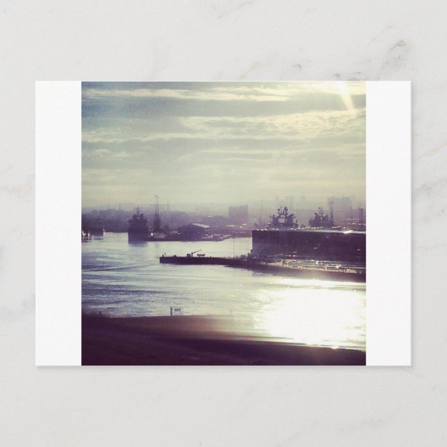 Cartão Postal Aberdeen Harbour (Frente)