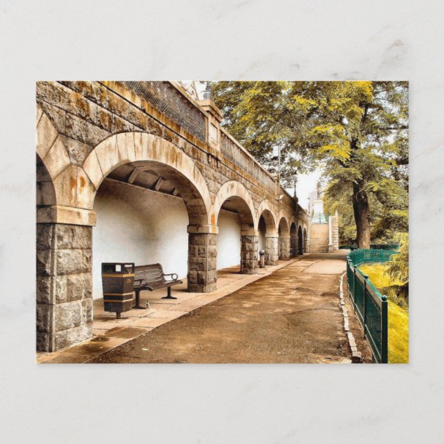 Cartão Postal Aberdeen Scotland Union Terrace Gardens (Frente)