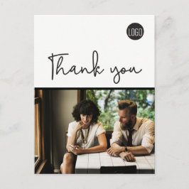 Cartão Postal Aberto para Negócios Atualizações do Seu Logotipo 