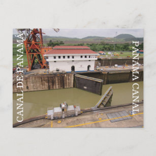 Cartão Postal abertura do canal panamá