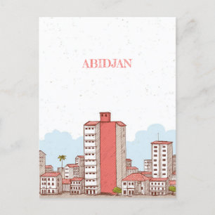 Cartão Postal Abidjan Costa do Marfim Viagem