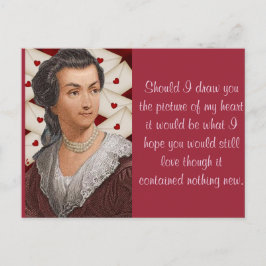 Cartão Postal Abigail Adams amam cartas