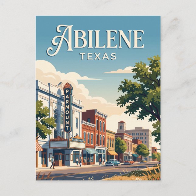 Cartão Postal Abilene, Texas (Frente)