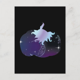 Cartão Postal Abóbora Azul Escuro