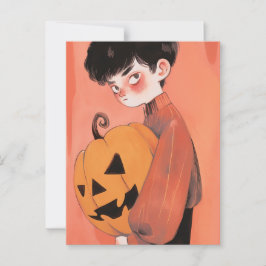 Cartão Postal Abóbora de Halloween
