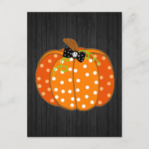 Cartão Postal Abóbora de Halloween