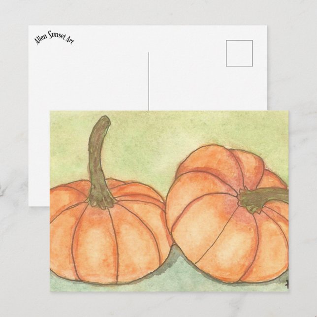 Cartão Postal abóboras (Frente/Verso)
