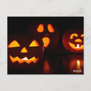 Cartão Postal Abóboras de Halloween