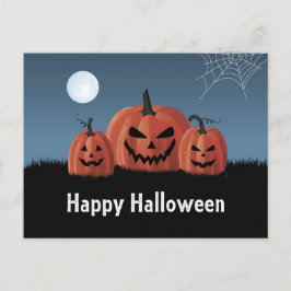 Cartão Postal Abóboras Halloween