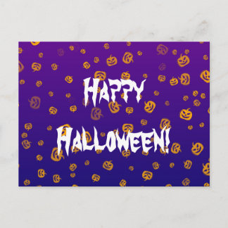Cartão Postal Abóboras Jack do Halloween