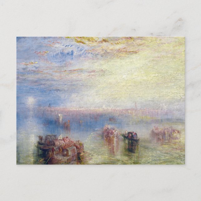 Cartão Postal Abordagem de Veneza por William Turner (Frente)