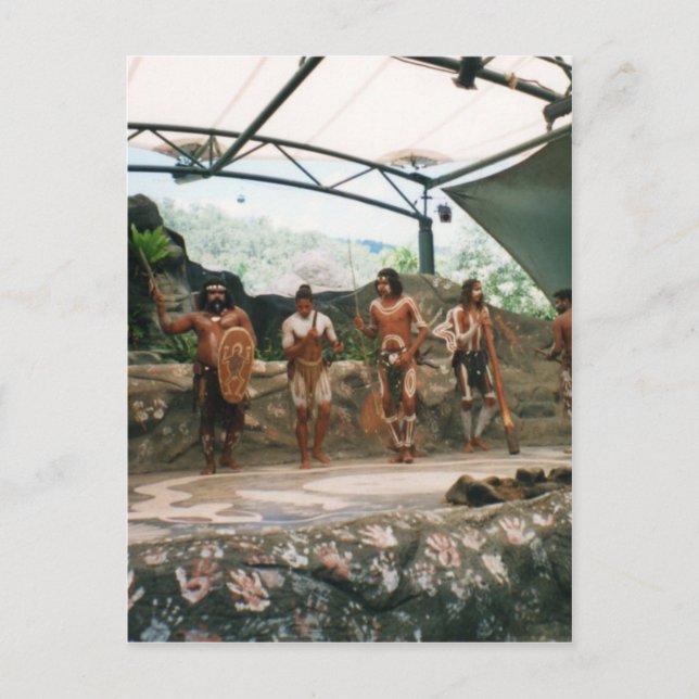 Cartão Postal Aborígene (Frente)
