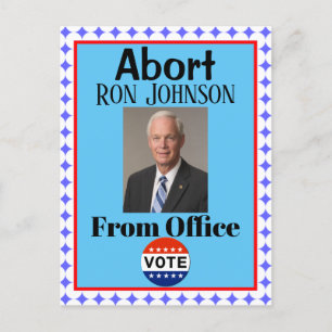 Cartão postal Abortar Ron Johnson