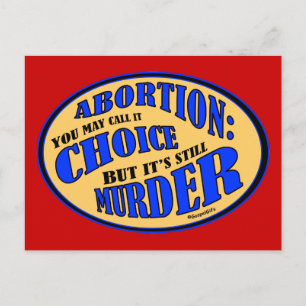 Cartão Postal Aborto é Assassinato