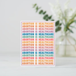 Cartão Postal Aborto é Cartão-postal do Arco-Íris de Saúde