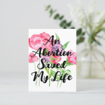 Aborto Salvou Minha Vida (floral)