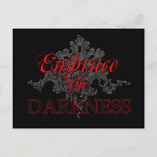 Cartão Postal Abraçar a Escuridão