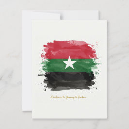 Cartão Postal "Abrace a Viagem à Liberdade.