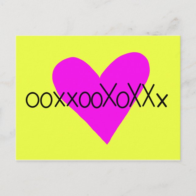 Cartão Postal Abraço. Beijo beijo. (Frente)