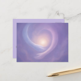 Cartão Postal Abraço de Luz Energias Suaves de Lavanda