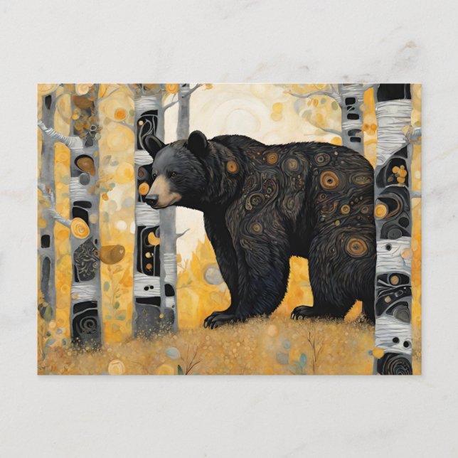 Cartão Postal Abraço de Urso Fofo Pensando em Você (Frente)