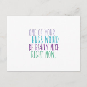 Cartão Postal Abraços Agora