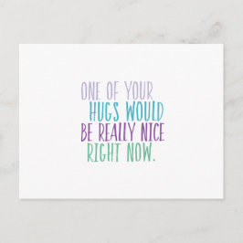 Cartão Postal Abraços Agora