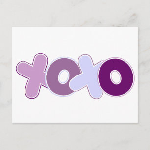 Cartão Postal Abraços e beijos