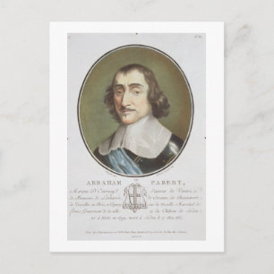 Cartão Postal Abraham de Fabert (1599-1662) de "Portraits des